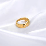 Star Crystal Finger Rings For Women Bridal Wedding Party Copper Promise