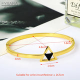 Hollow Triangle Bangles for Women - Office Career Jewelry Gift