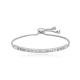 Stainless Steel Roman CZ Bangle Bracelet Gift