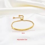 Stainless Steel Roman CZ Bangle Bracelet Gift