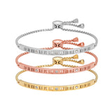 Stainless Steel Roman CZ Bangle Bracelet Gift