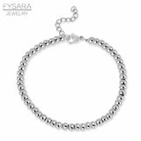 Stainless Steel Ball Beads Bracelets 4/6/8mm Strand Bracelets