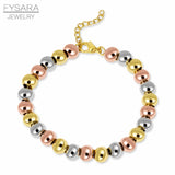 Stainless Steel Ball Beads Bracelets 4/6/8mm Strand Bracelets