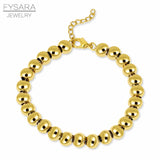 Stainless Steel Ball Beads Bracelets 4/6/8mm Strand Bracelets