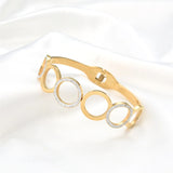 Hot Titanium Steel Bracelet Zircon Geometric Couple Bracelet