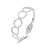 Hot Titanium Steel Bracelet Zircon Geometric Couple Bracelet