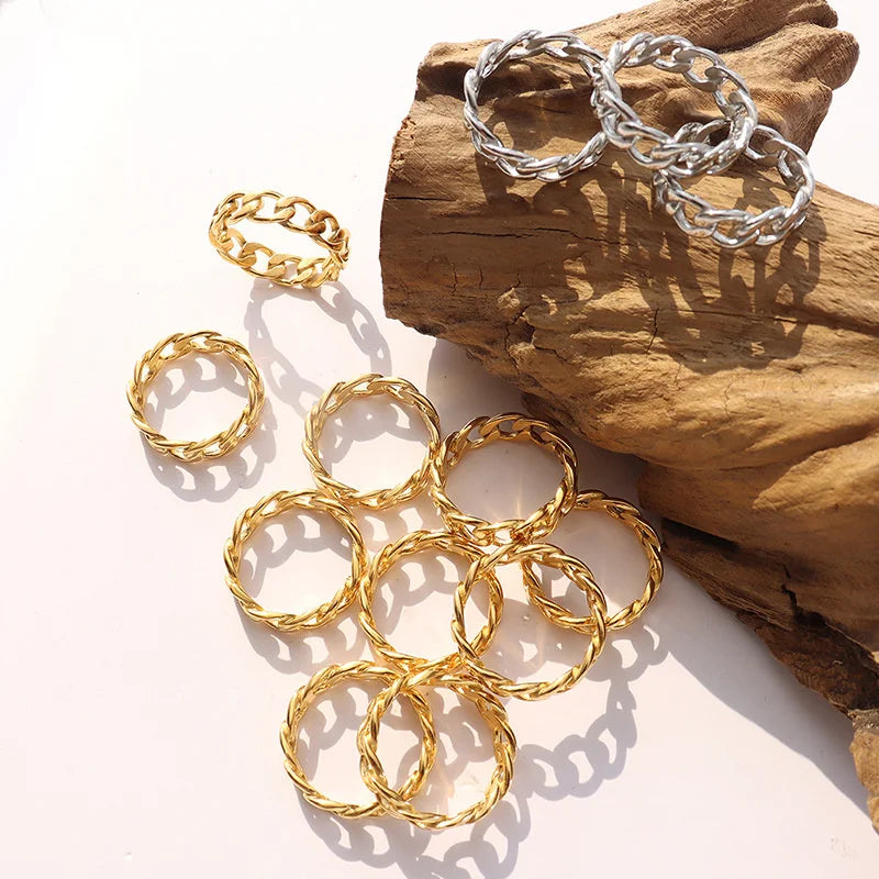 Boho Vintage Star Rings Set for Women