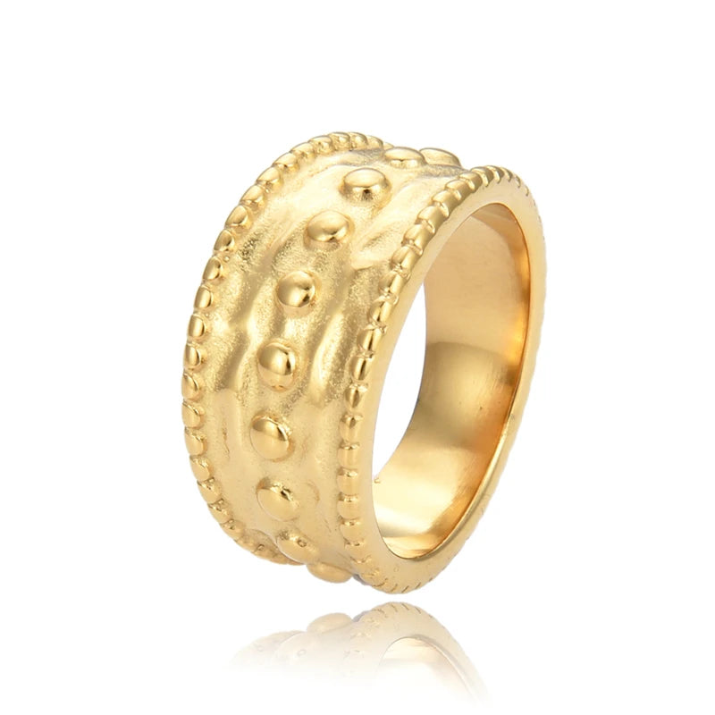 Stainless Steel Retro Index Finger Ring for Men