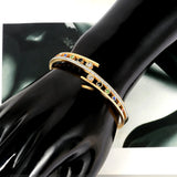 Stainless Steel Bead Bangles Bracelets for Women European Jewelry