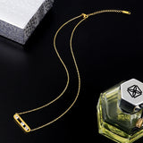 CZ Crystals Link Chain Couple Bracelets Stainless Steel Sliding Women Men
