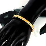 Colorful Zirconia Crystals Bracelets Stainless Steel Lovely Bangles For Women