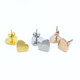 Heart Love Earrings Rose Gold Heart Stud Earrings With Letters