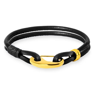 Men Leather Bracelet & Bangles Male Clasp Rope Bracelets
