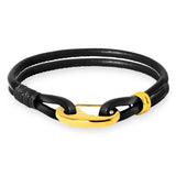 Men Leather Bracelet & Bangles Male Clasp Rope Bracelets