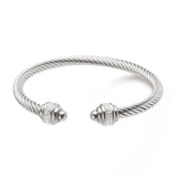 Adjustable C-Shaped Stainless Steel Wire Bracelet Women