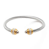 Adjustable C-Shaped Stainless Steel Wire Bracelet Women