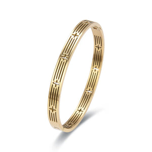 Stainless Steel Cross Bangles Bracelets Plated Women Jewelry
