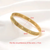 Stainless Steel Cross Bangles Bracelets Plated Women Jewelry