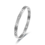 Stainless Steel Cross Bangles Bracelets Plated Women Jewelry
