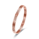 Stainless Steel Cross Bangles Bracelets Plated Women Jewelry