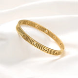Stainless Steel Cross Bangles Bracelets Plated Women Jewelry