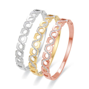 Zircon Bracelets & Bangle Woman Bangle Plated Jewelry