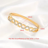 Zircon Bracelets & Bangle Woman Bangle Plated Jewelry