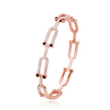 Stainless Steel CZ Bracelet for Women - Party Jewelry