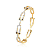 Stainless Steel CZ Bracelet for Women - Party Jewelry