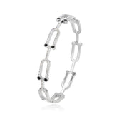 Stainless Steel CZ Bracelet for Women - Party Jewelry