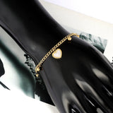 Lock Pendant Chain Bracelet for Women Stainless Steel Romantic Charm Bangle