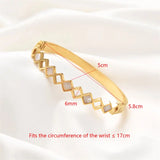 Hollow Shell Bracelet High Cubic Zircon Stainless Steel