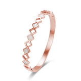 Hollow Shell Bracelet High Cubic Zircon Stainless Steel