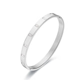 High-end 6mm Crystal Bangle for Women