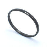 Rose Steel Bangles Bracelets Open Round Armband Jewelry