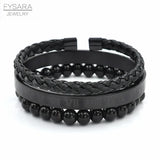 Royal Roman Bangles and Beads Bracelets Set for Men Women