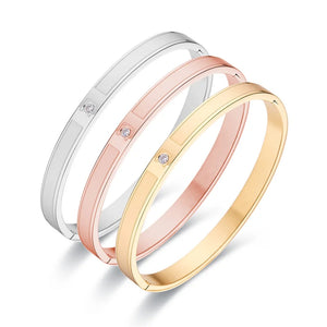Women's Classic Retro Square Bracelet with Crystals
