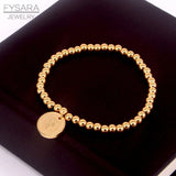 Stainless Steel Charm Beaded Bracelets For Women Queen Beads Jewelry