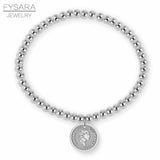 Stainless Steel Charm Beaded Bracelets For Women Queen Beads Jewelry