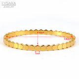 Stainless Steel Rhombus Square Bangles Bracelets Women Rose Thin Bangles