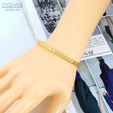 Stainless Steel Rhombus Square Bangles Bracelets Women Rose Thin Bangles