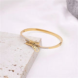 Zipper Bangles Zirconia Crystals Charm Cuff Bracelet