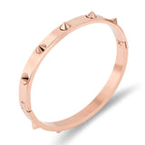 Titanium Steel Spikes Nail Bracelets For Women Men Punk Rock Jewelry