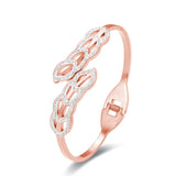 Leaf Bracelet Bangle Stainless Steel Jewelry