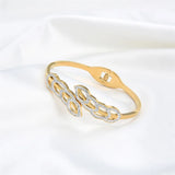 Leaf Bracelet Bangle Stainless Steel Jewelry