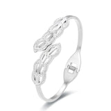 Leaf Bracelet Bangle Stainless Steel Jewelry
