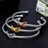 X Bangle Cable Wire Bracelet Antique Bangles Vintage Women Cuff