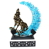 Classic Style Crescent Moon Fairy Pendant with Stone & Crystal