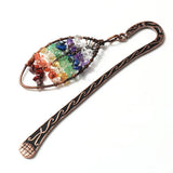 Labradorite Stone Bookmark Pendant Amethyst Tree of Life Jewelry