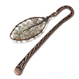 Labradorite Stone Bookmark Pendant Amethyst Tree of Life Jewelry